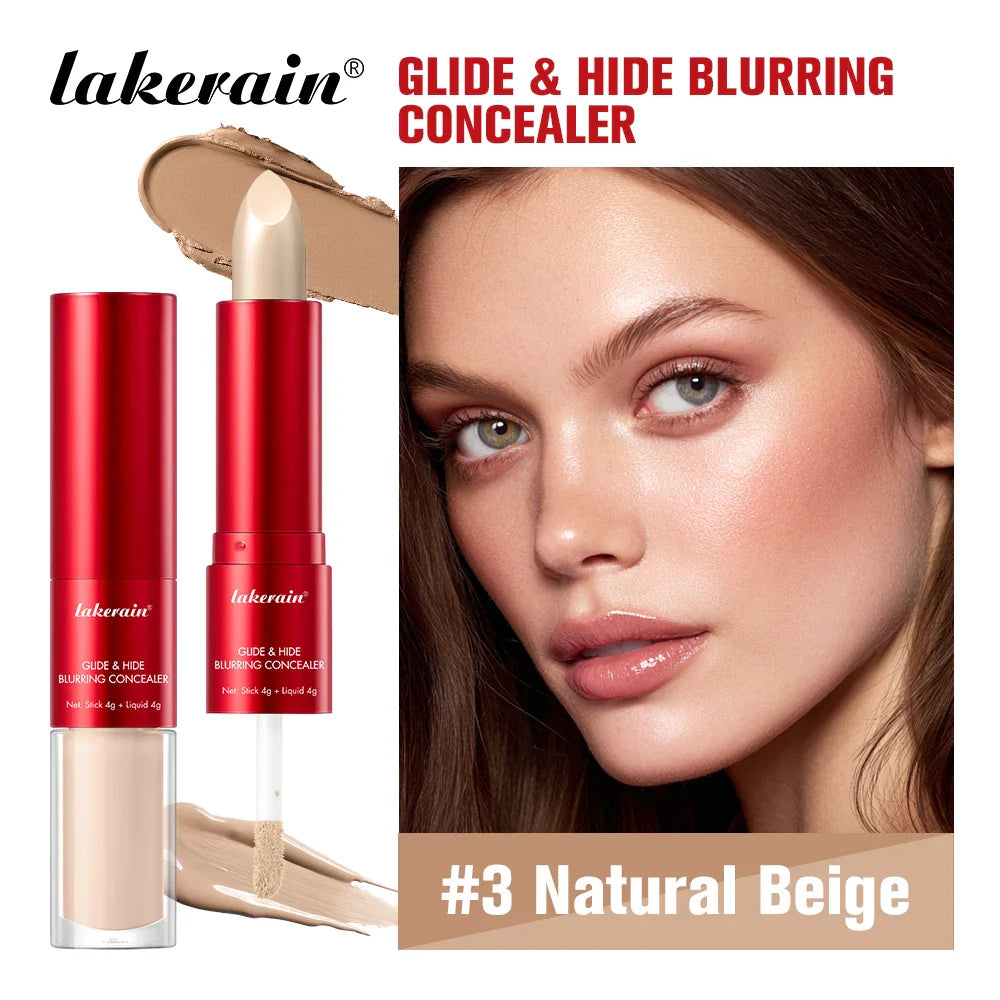2-in-1 Blurring Concealer & Foundation – Full Coverage, Waterproof