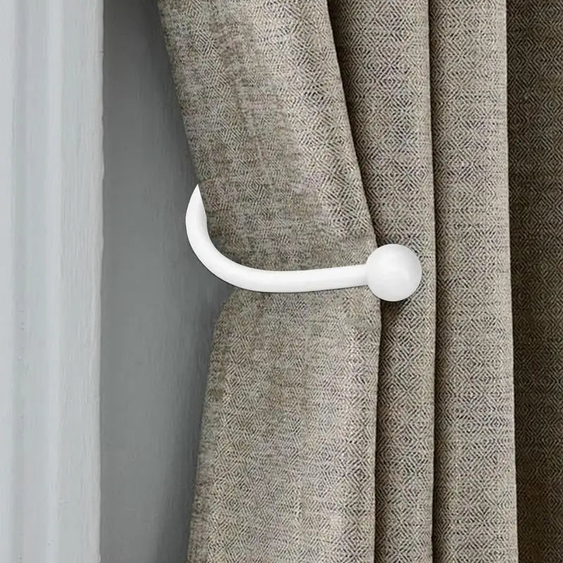 Aluminum Drapery Holdbacks 4pcs – U-Shape Curtain Tiebacks Curtain Holdbacks Peaceful Pleasures Health and Wellness