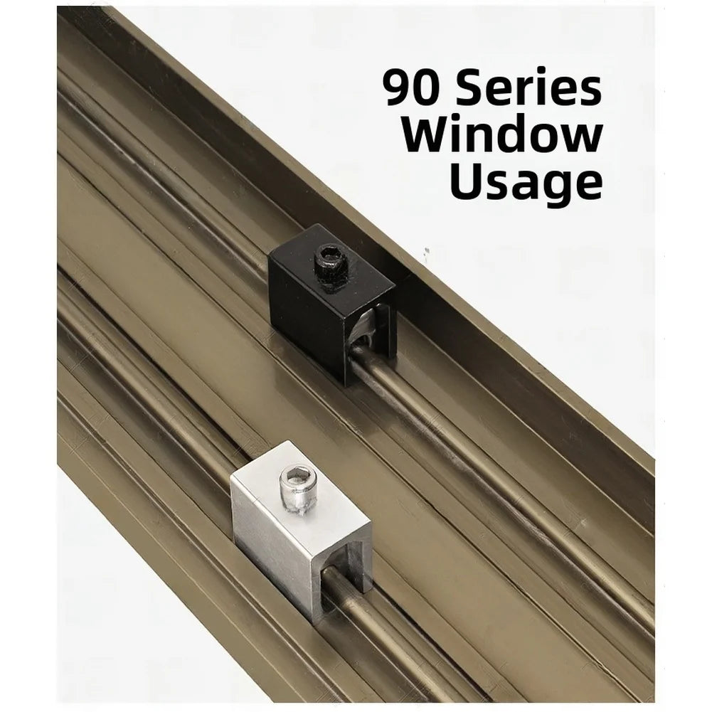 Aluminum Latch Window Track Lock Safety Screw Mounting System Easy