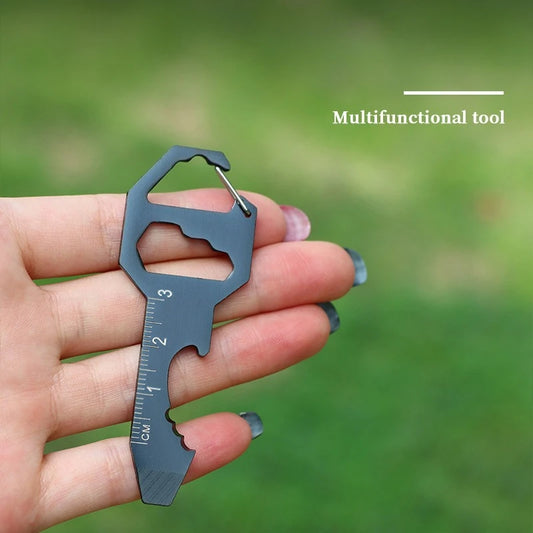 Cassette EDC Multi-Tool Keychain | Bottle Opener & Screwdriver EDC Multi-Tool Card Peaceful Pleasures Health and Wellness