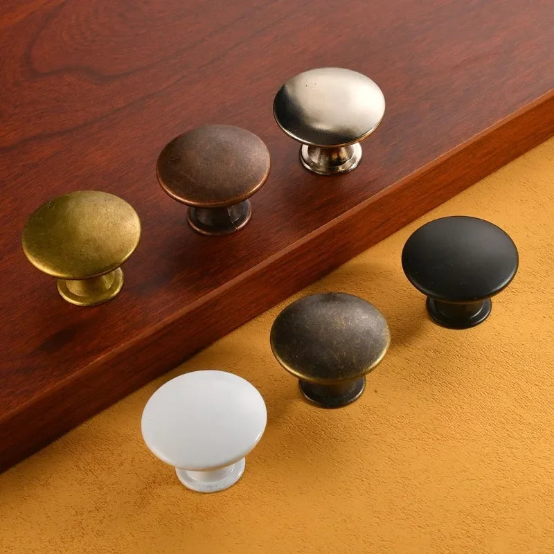 12-Pack Round Cabinet Knobs – Zinc Alloy Drawer & Door Handles