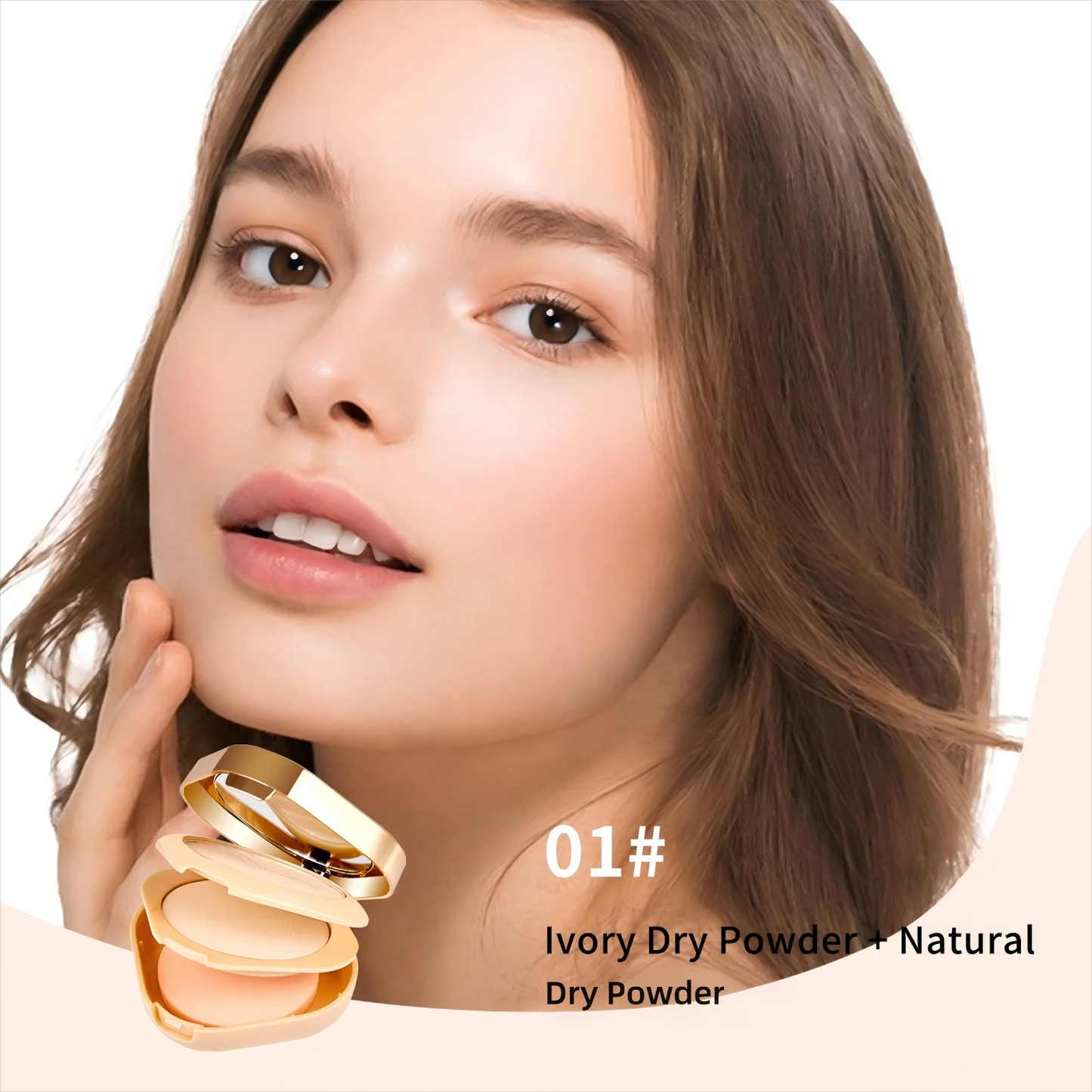Snail Water Transparent Double Layer Powder Makeup Peaceful Pleasures Health and Wellness 01 30g