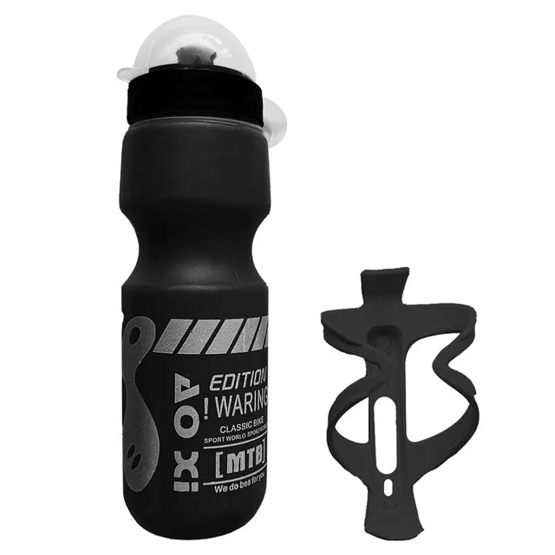 750ml Bike Water Bottle with Cage Holder – Food-Grade Plastic
