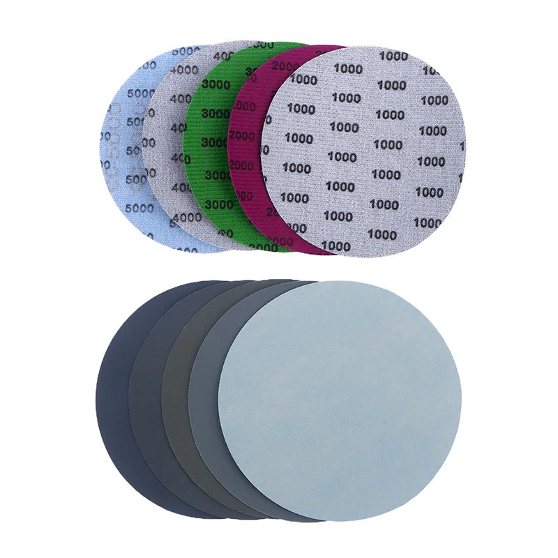 15/25Pcs 5 Inch 1000/2000/3000/4000/5000 Grit Sandpaper Discs Dry Wet Grinding Sanding Discs Polishing Tools DIY For Metal Wood Peaceful Pleasures Health and Wellness