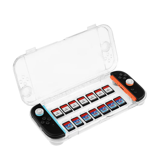 For Switch 2 Storage Case With Lid Transparent Shockproof Protective Box For Switch 2 Console With Built-In Game Card Slots Peaceful Pleasures Health and Wellness Default Title