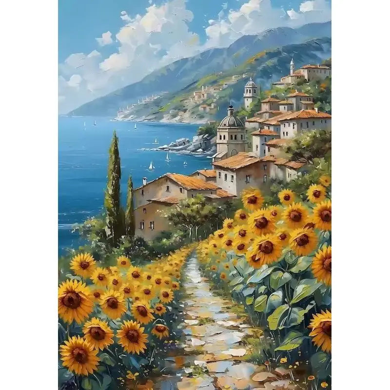 Art Decor Paintings for Living Room, Bedroom, Perfect as Gifts Peaceful Pleasures Health and Wellness 11-3 50x70cm Unframed