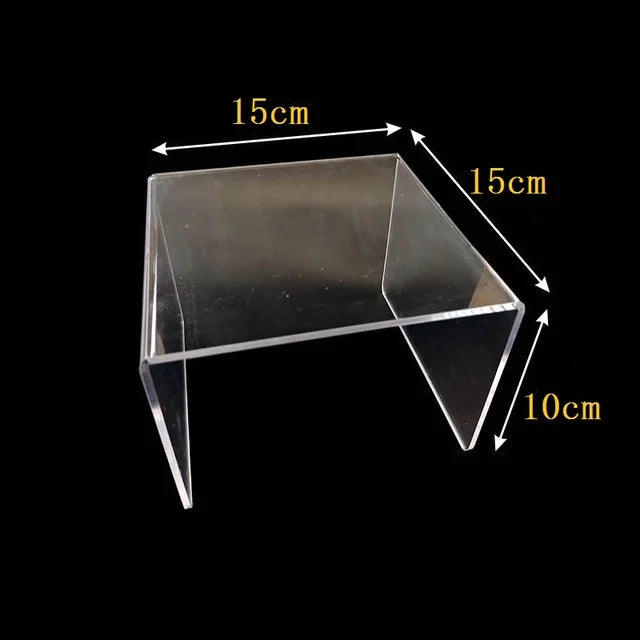 U-Shape Acrylic Display Risers – 15 Sizes for Jewelry & Figures