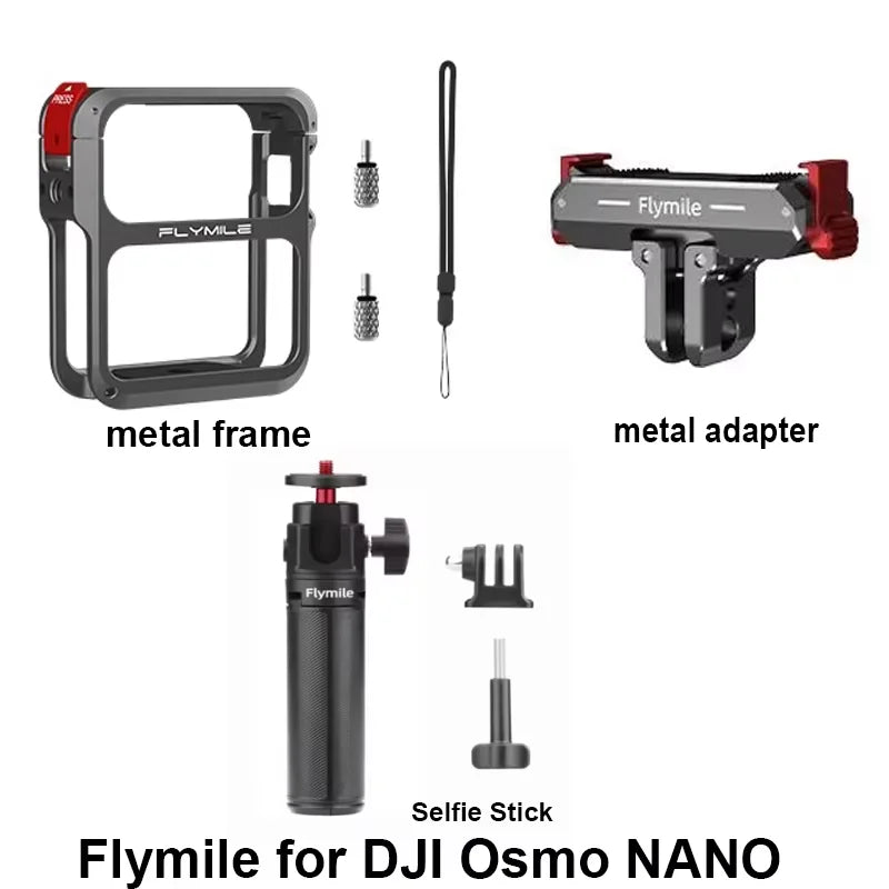 DJI Osmo Nano Aluminum Cage | Cold Shoe & Quick Release