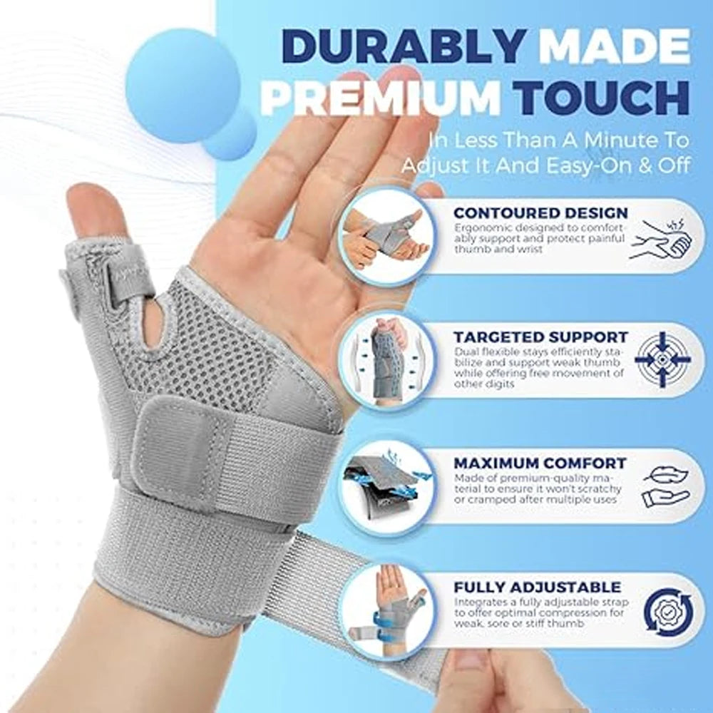 1PCS Thumb Stabilizer - One Size Fits Most, Ideal for De Quervain's Tenosynovitis Brace, Thumb Brace for Arthritis Pain & Suppor Peaceful Pleasures Health and Wellness