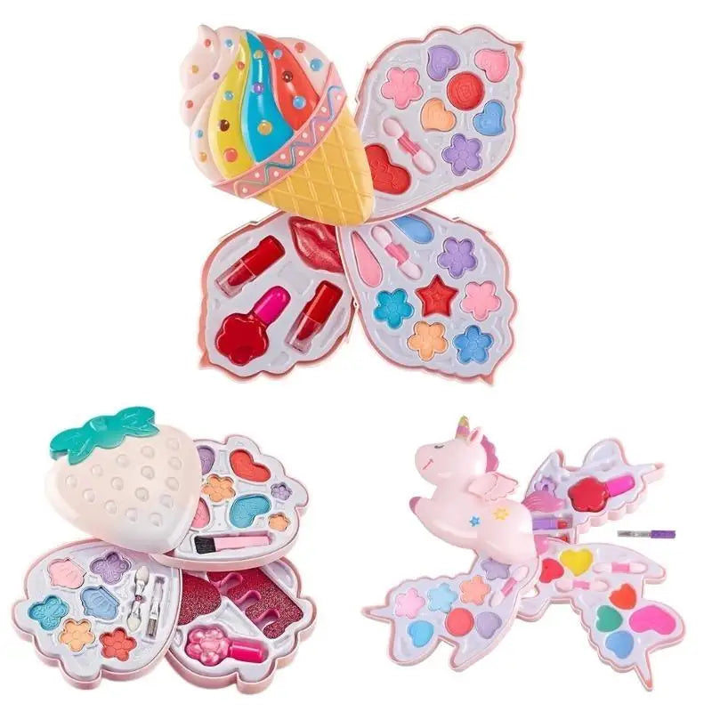 Kids Girls Pretend Play Makeup Set | Eyeshadow & Blush Toy
