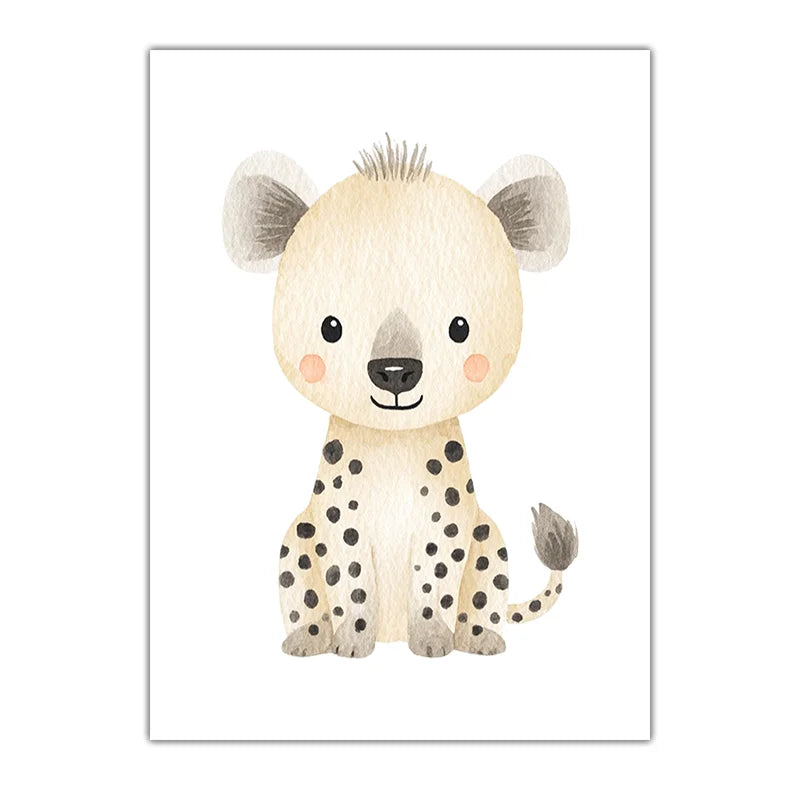 Cute Baby Animal Canvas Prints | Kids Nursery Wall Art Posters Canvas Wall Art Peaceful Pleasures Health and Wellness 03 20x25cm No Frame China Mainland