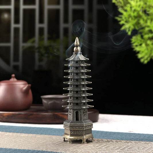 Feng Shui Vertical Incense Burner 3D Model China Wenchang Pagoda Home use incense burner holder Home Decoration Metal Handicraft Peaceful Pleasures Health and Wellness