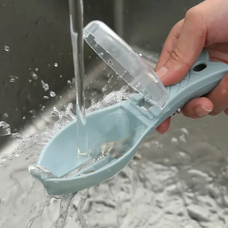Fish Scales Graters Scraper Fish Cleaning Tool Scraping Scales Device with Cover Home Kitchen Cooking Fish Tool Kitchen Tools Peaceful Pleasures Health and Wellness