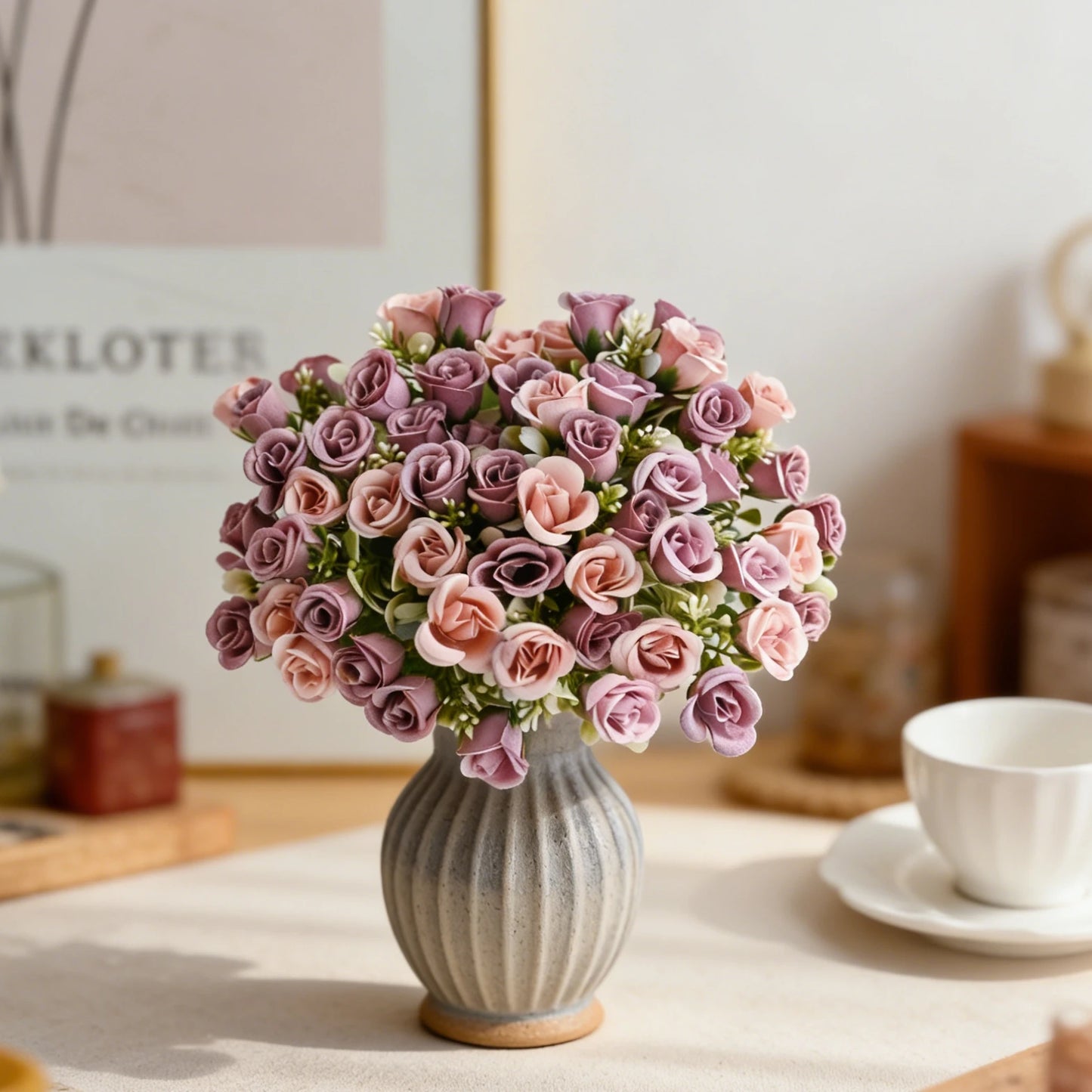 Silk Artificial Flower Bouquet for Wedding, Home & Party Decor