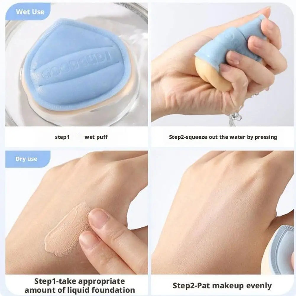 Air Cushion Makeup Puff – Soft Cotton Sponge, Wet & Dry