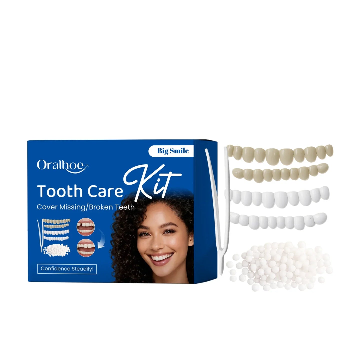 Denture Beauty Kit – Cosmetic Tooth Veneers for a Natural Smile