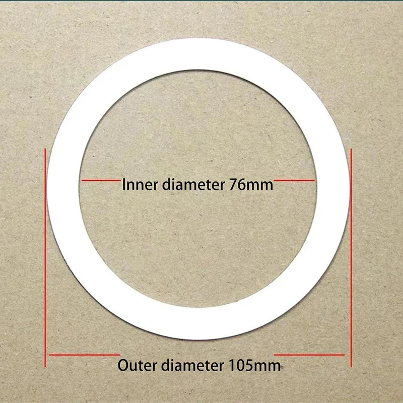 LED Spotlight Downlight O Rings White Lampshade Ring Adapter Concealed Spacers Shims Washer Light Stand Extension Gasket Peaceful Pleasures Health and Wellness A5