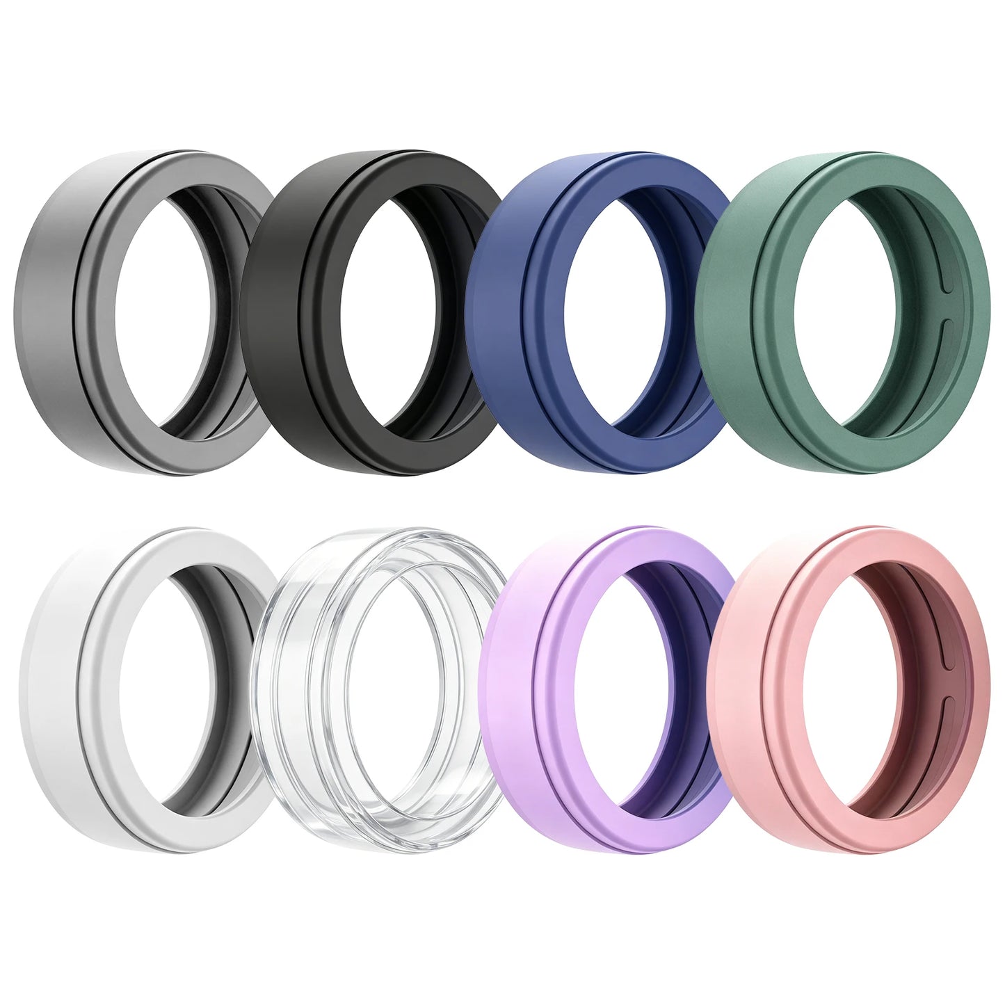 For Oura Ring 5 Ring Protective Cover Smart Ring For Oura Ring 5 Skin Feel Silicone Ring Cover Anti Fall Dust-proof Protection Peaceful Pleasures Health and Wellness S 8PCS