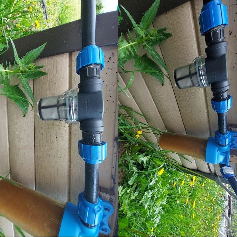 Garden Watering Filter 1/2'' 3/4'' 1'' Plastic Impurity Prefilter Aquaculture Household Water Pipe Filter Irrigation System Peaceful Pleasures Health and Wellness