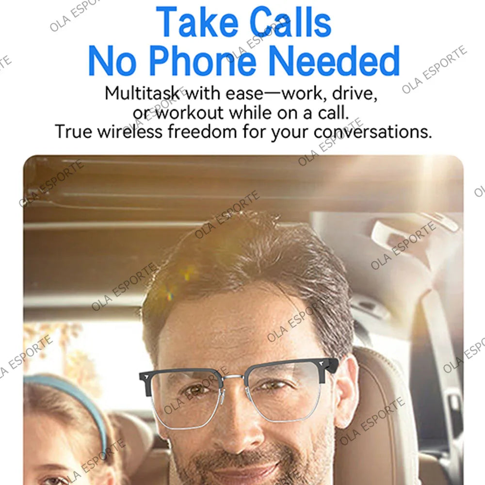 Bluetooth Smart Glasses | Anti-Blue Light, UV Protection & AI Voice