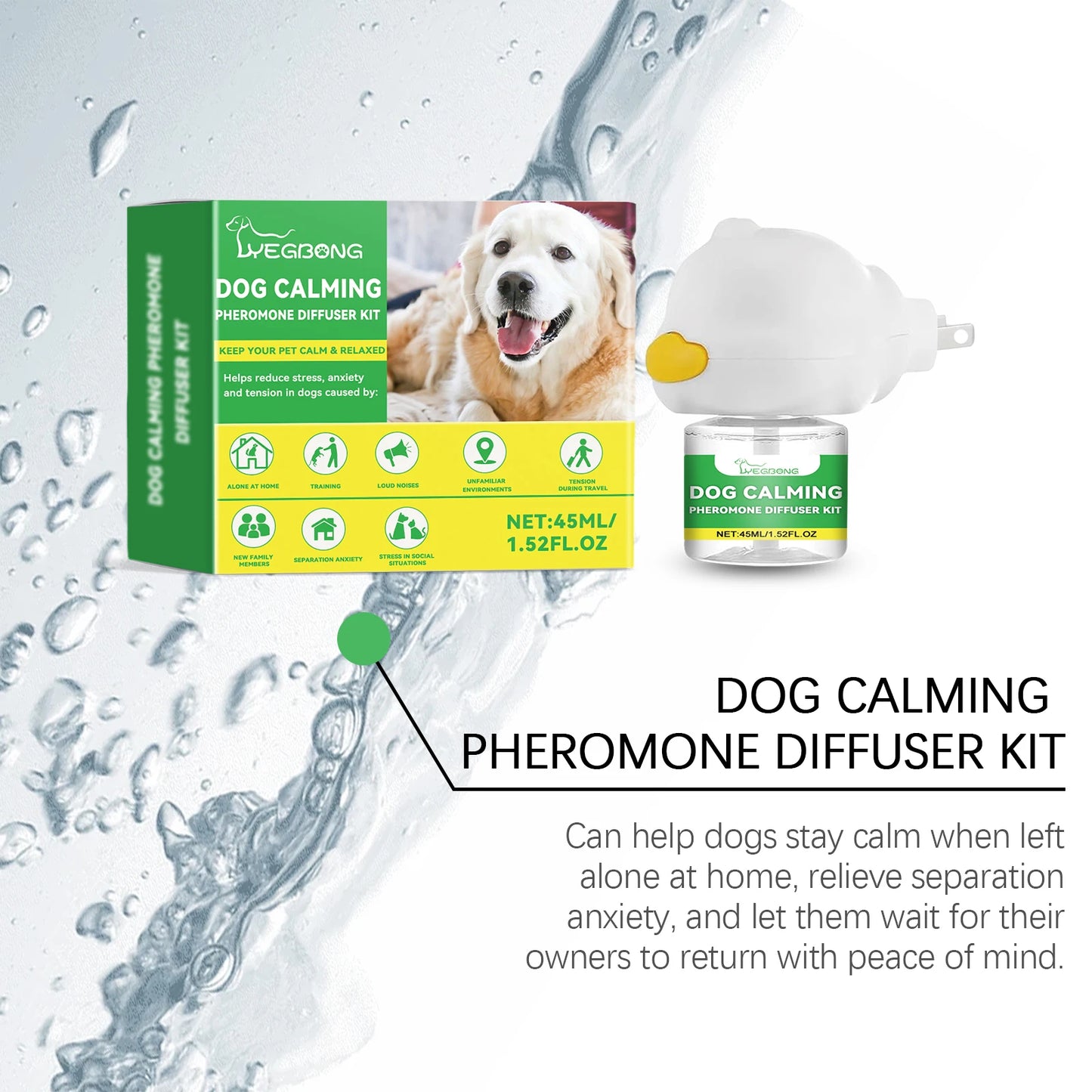 Dog Anxiety Relief Diffuser Set – Calm Pet Stress at Home