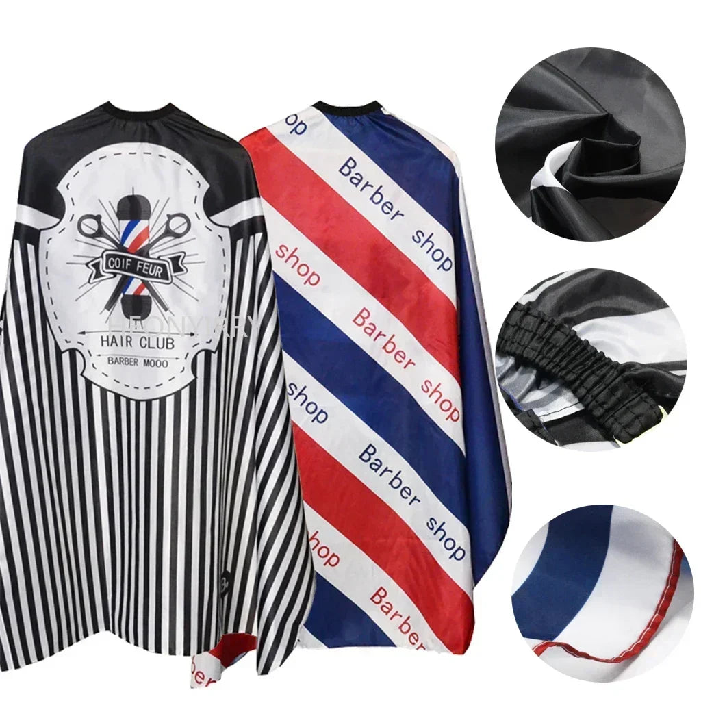 Hairdressing Coth Pattern Cutting Hair Waterproof Cloth Salon Barber Cape Professional Hair Stylist Retro Aprons Haircut Cape Peaceful Pleasures Health and Wellness