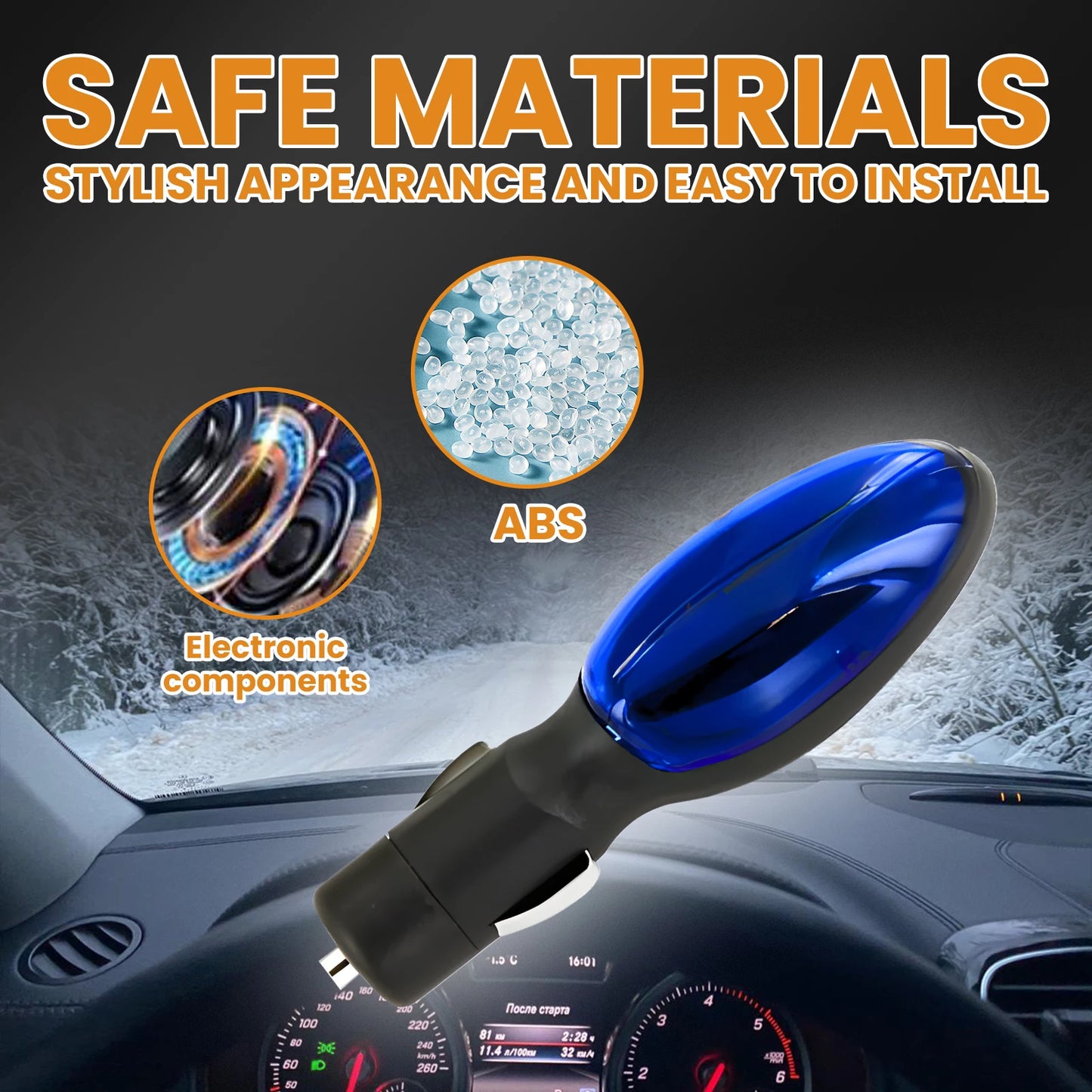 Portable Electromagnetic Car Deicer – Windshield Ice & Snow Remover