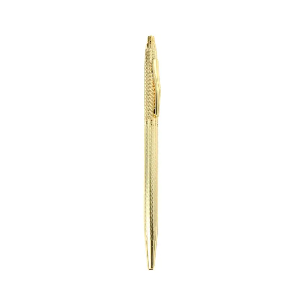 Ink Smooth Black Ink Gift School Office Supply Writing Tools Stationery Ballpoint Pen Metal Pen Sign Pen Gel Pen Peaceful Pleasures Health and Wellness wave gold