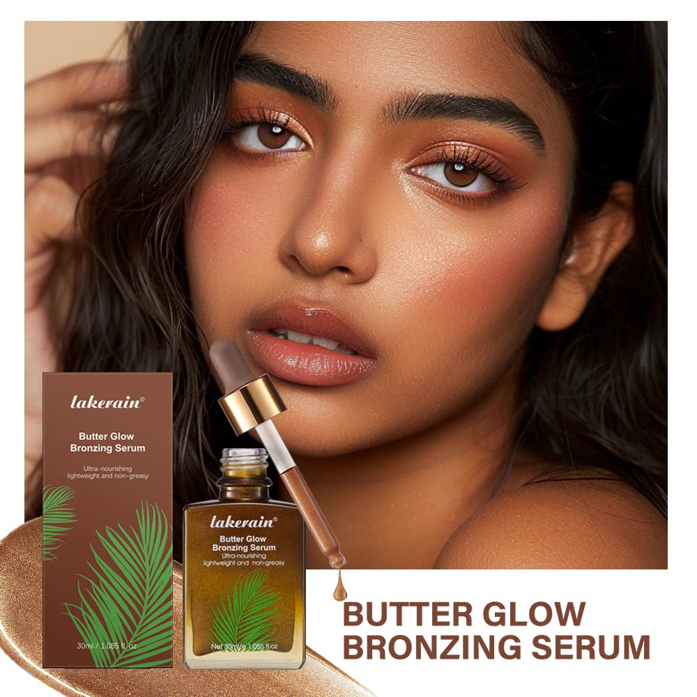 30ml Butter Glow Bronzing Serum Innovative Nourishing Skincare Bronzing Drops for Radiant Natural Sunkissed Complexion Sunkissed Peaceful Pleasures Health and Wellness