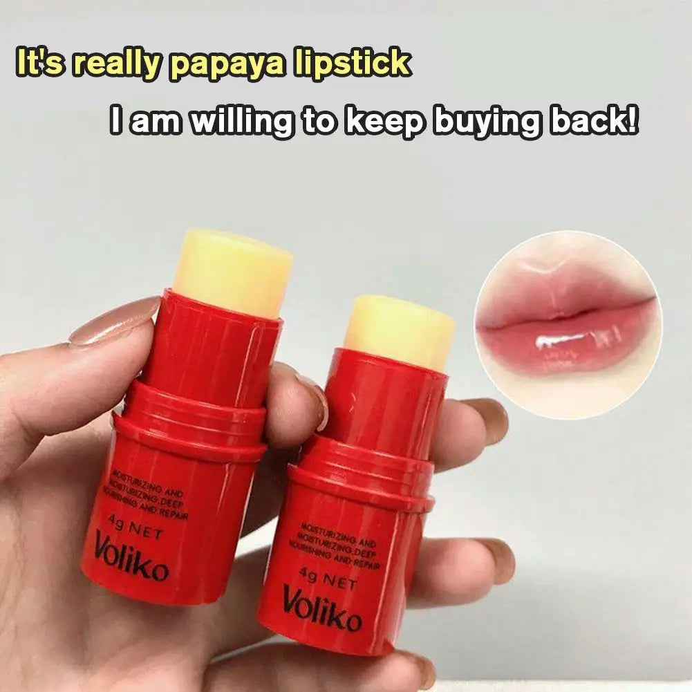Natural Papaya Lip Balm 4g – Long-Lasting Hydrating Lip Moisturizer & Lip Care Peaceful Pleasures Health and Wellness