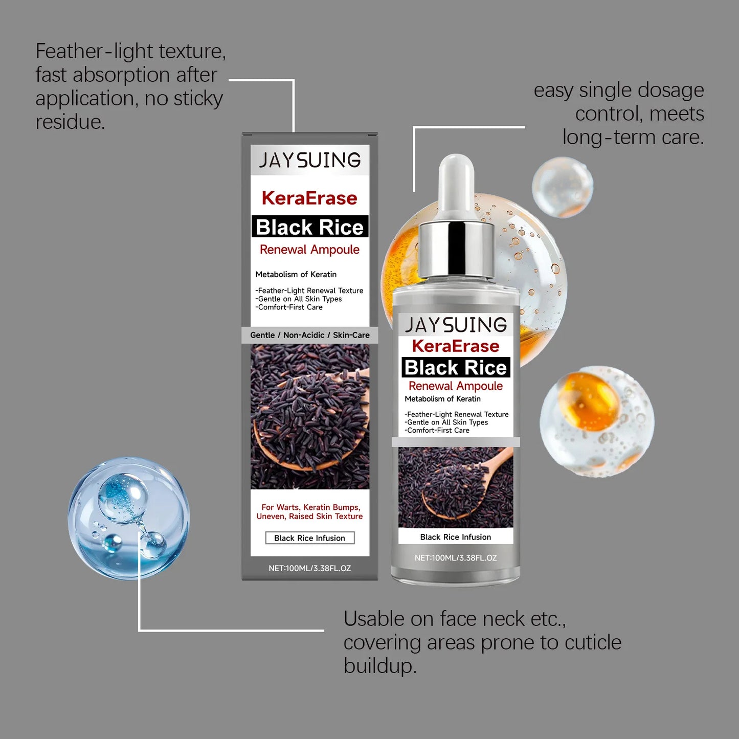 Black Rice Essence Serum – Hydrating & Brightening Facial Serum