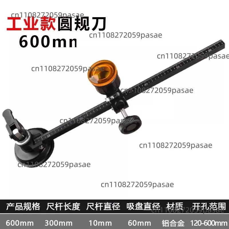Adjustable Circular Glass Cutter Compass Tool – Hole Opener