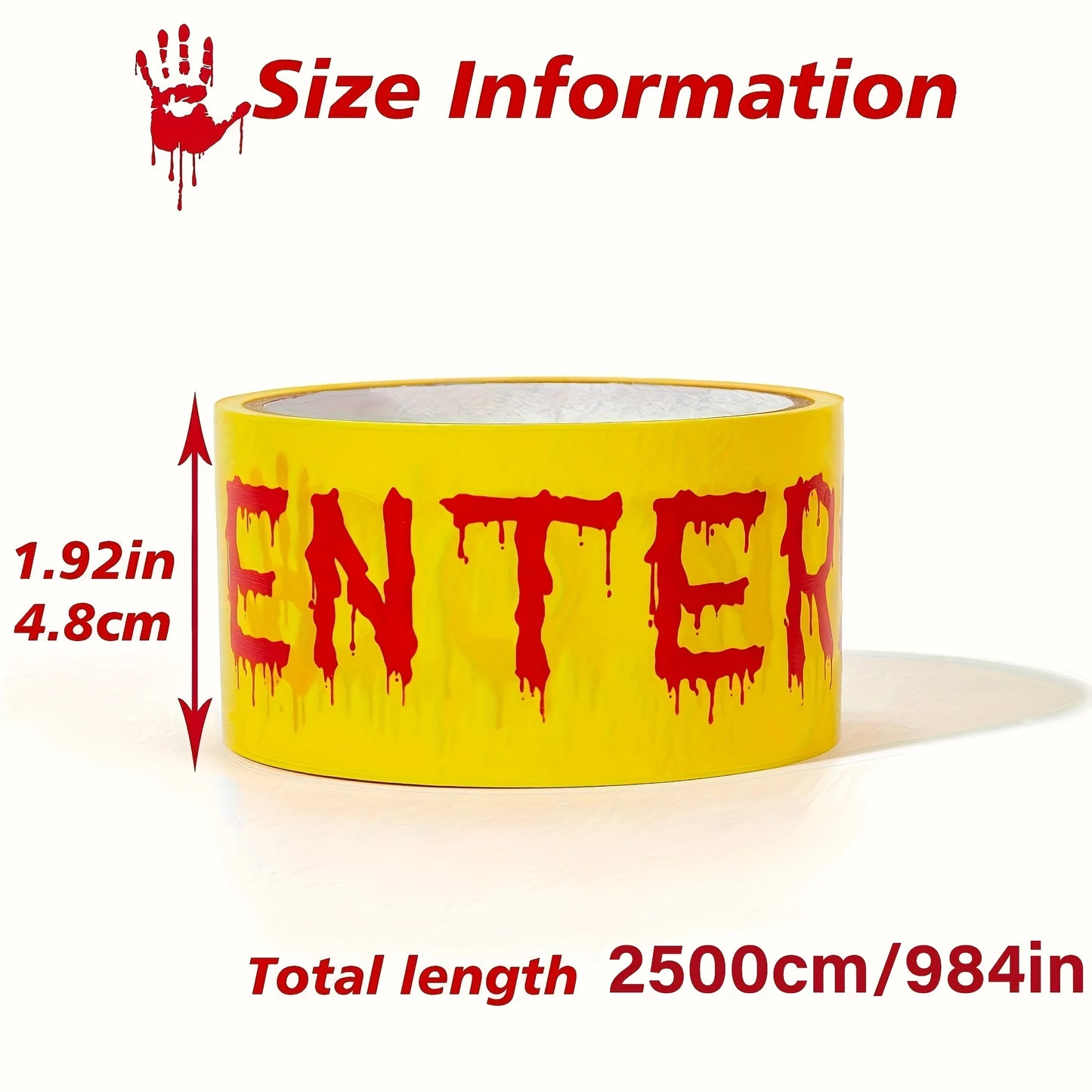 Halloween Warning Tape 1 9 Inches X 82 Feet Decoration Indoor Outdoor