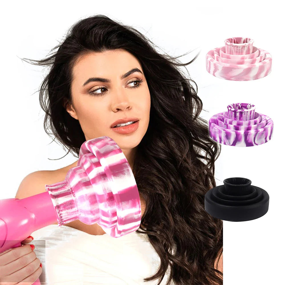 Silicone Hair Dryer Hood Diffuser – Universal Fit Attachment