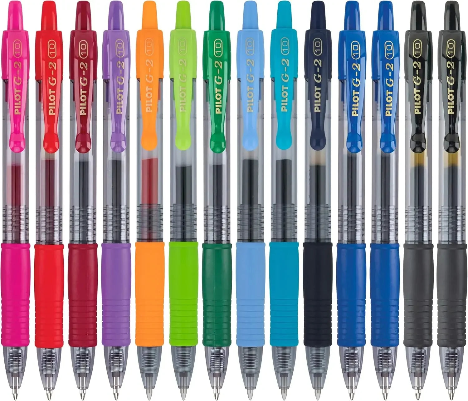 Premium Retractable Gel-Ink Pens, Bold 1.0mm Point, Assorted Colors, 14-Pack for School and Office Peaceful Pleasures Health and Wellness United States