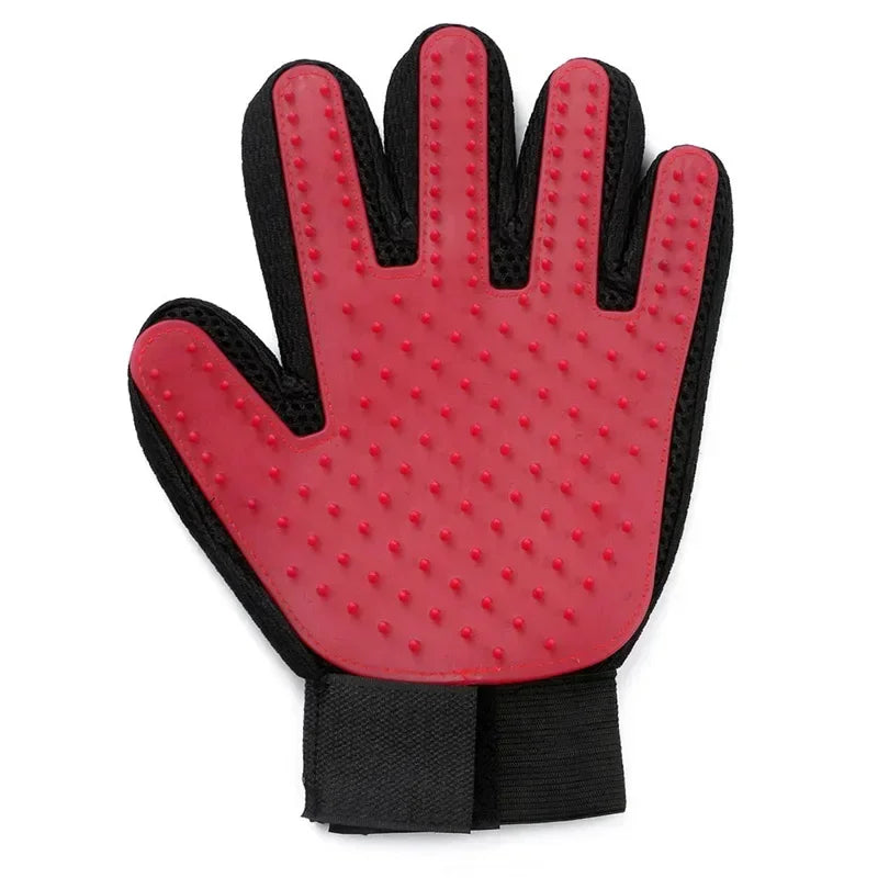 Silicone Pet Grooming Glove – Cat & Dog Hair Removal Brush