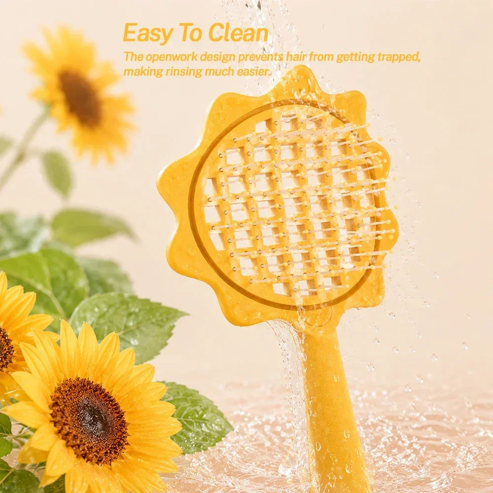 Sunflower Detangling Hair Brush & Scalp Massager Comb