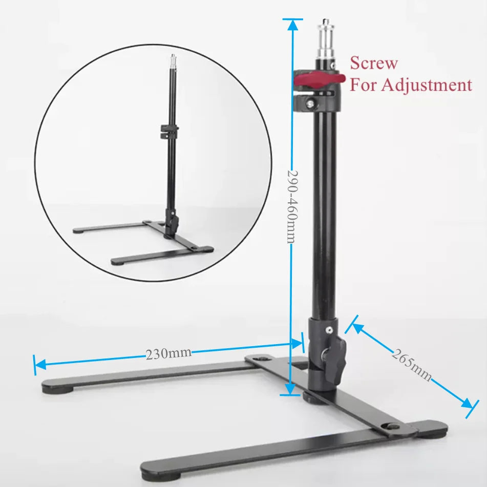 VeFly Foldable Desktop Overhead Tripod Stand with Phone Holder