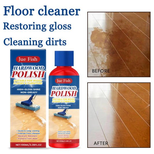 Jue-Fish 100ml Hardwood Floor Cleaner – Restores Gloss & Removes Stains Floor Cleaner Peaceful Pleasures Health and Wellness