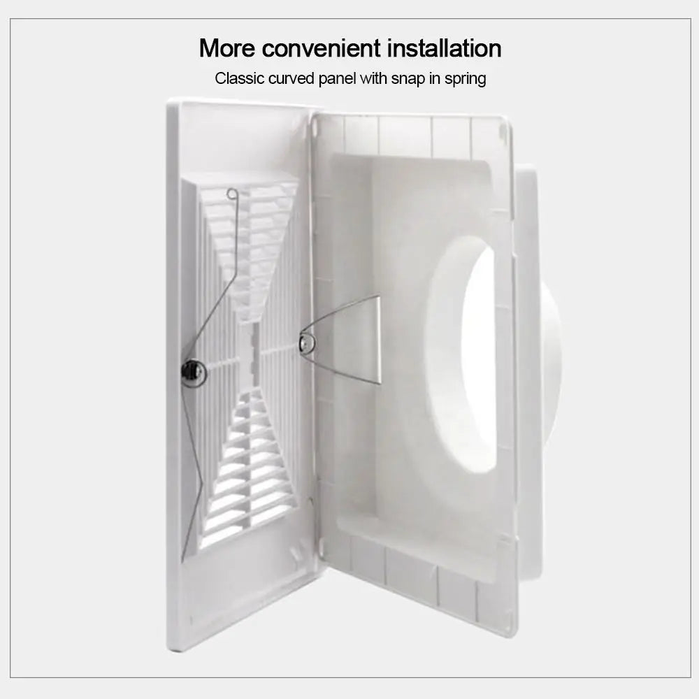 White Square Ceiling Vent Cover | Plastic Exhaust Grille Air Outlet