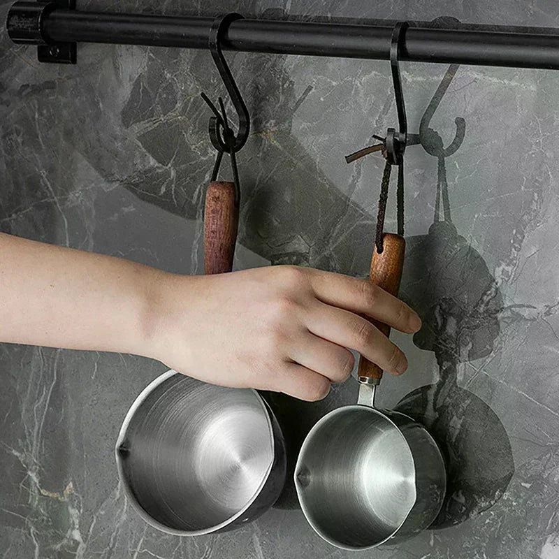 Stainless Steel Long Handle Wax Melting Pot & Butter Warmer Melting Pot Peaceful Pleasures Health and Wellness