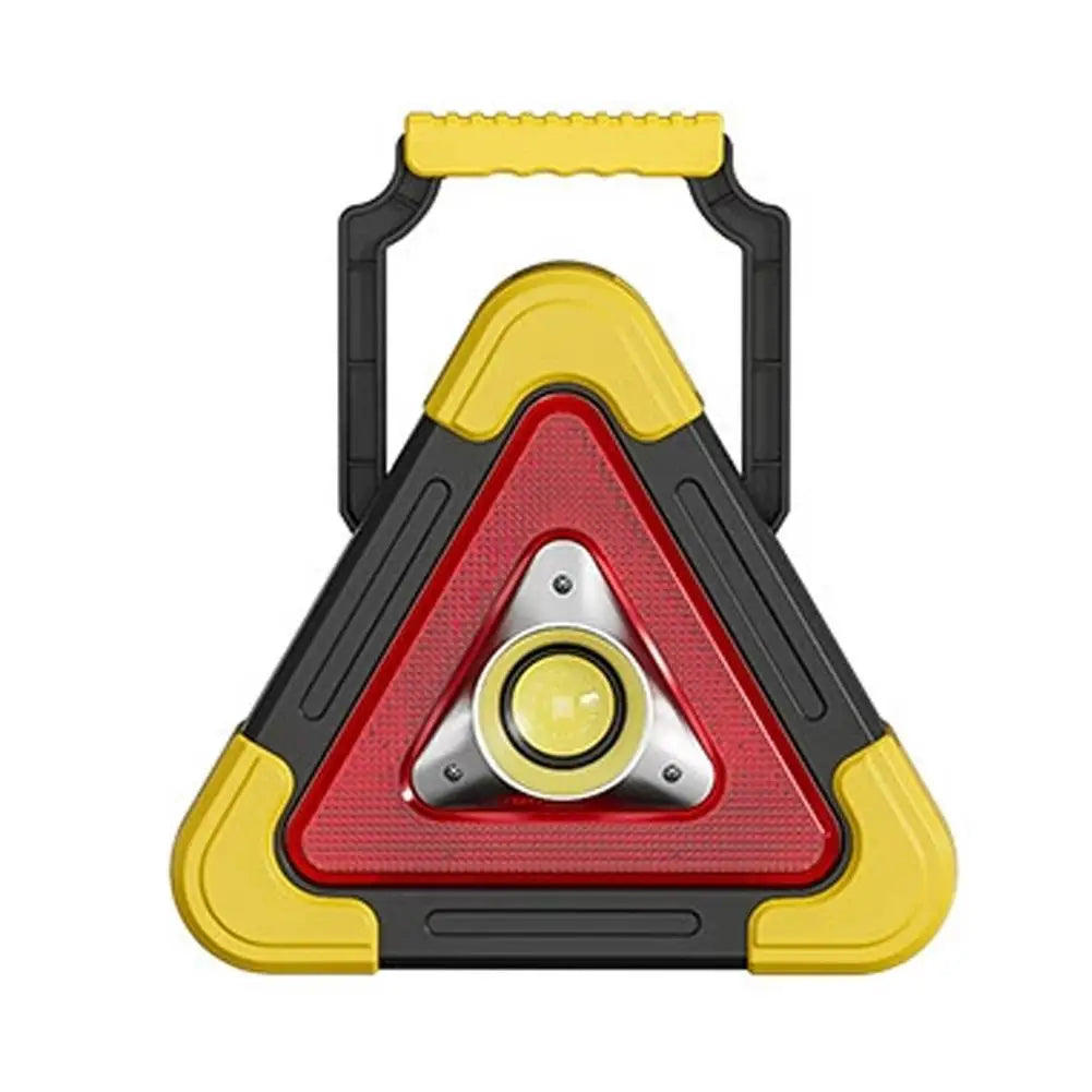 LED Emergency Triangle Warning Light | 4-Mode Portable Safety Lamp