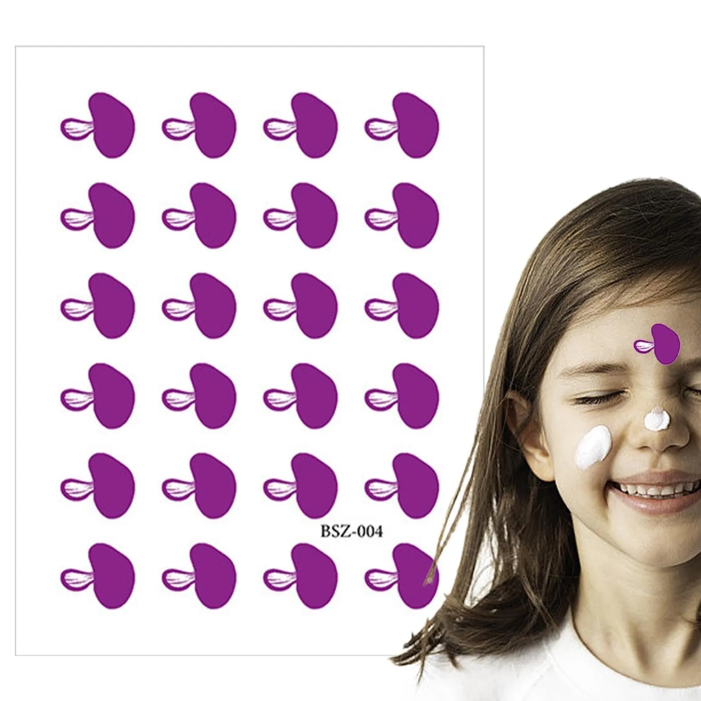 24Pcs UV Stickers For Sunscreen UV Detecting Patches UV Sunscreen Protector Facial Sun Block Patch UV Dots Sun Sticker Test Peaceful Pleasures Health and Wellness D