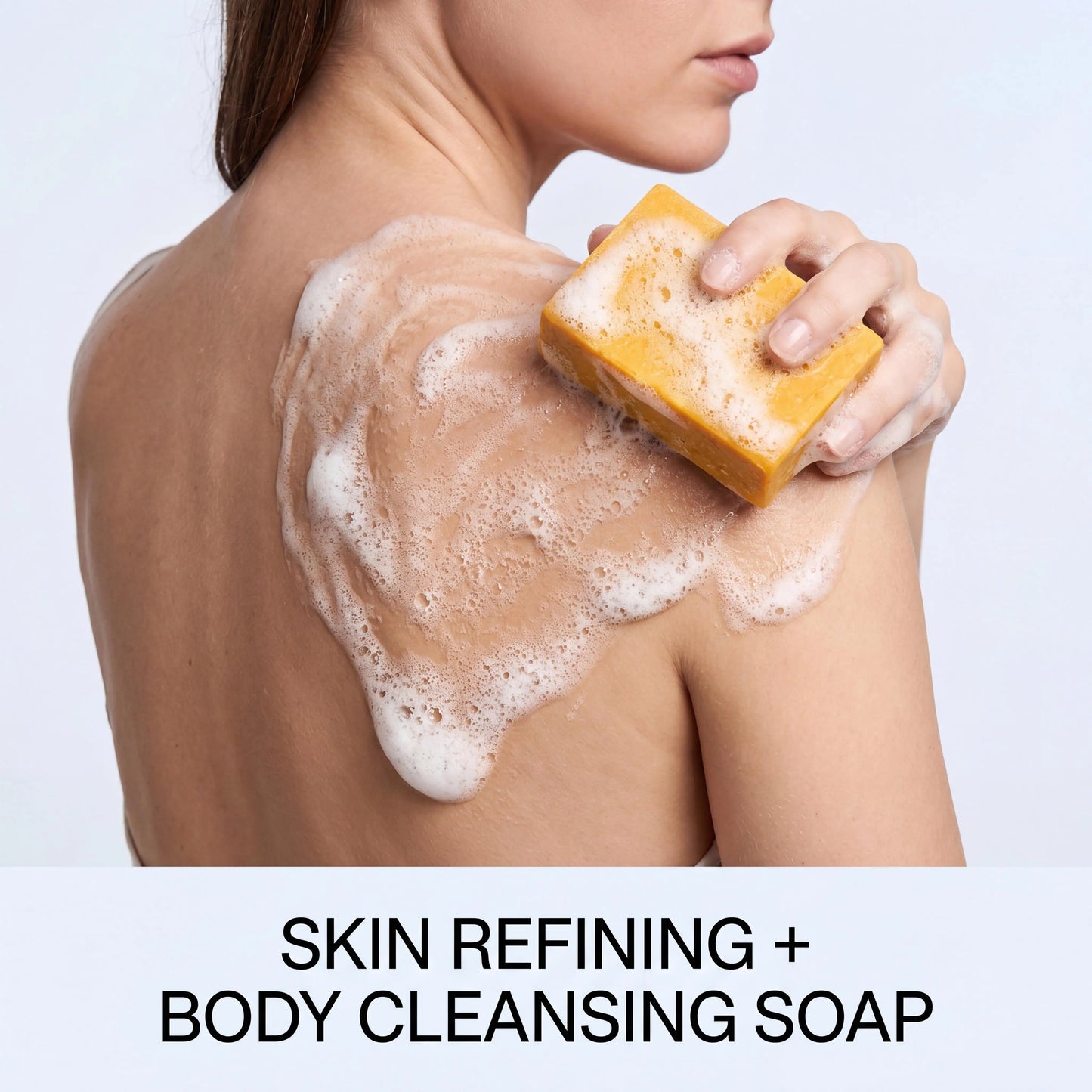 Exfoliating Body Cleansing Soap Eliminate Back Pimples Fade Acne Marks Deep Clean Dirt Oil Control Turmeric Exfoliate Soap Bar Peaceful Pleasures Health and Wellness