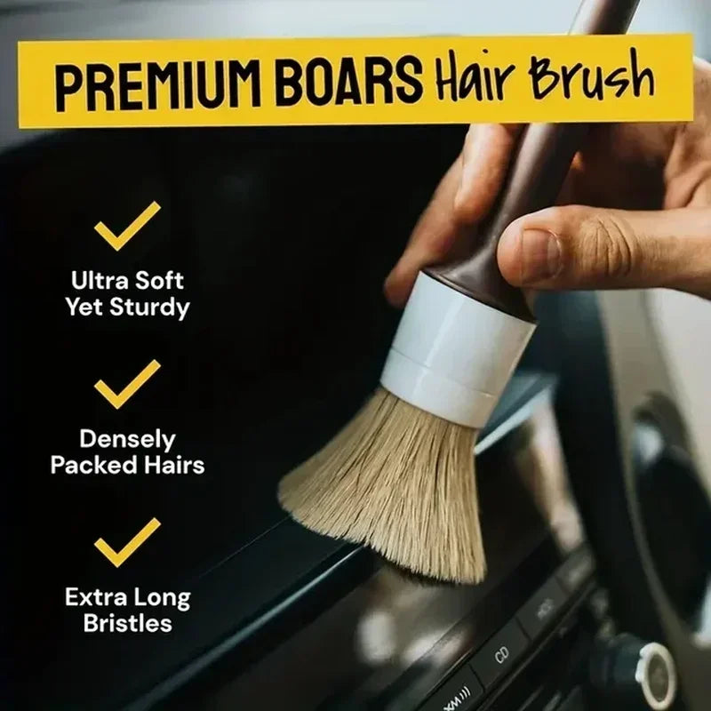 3-Piece Car Detailing Brush Set – Interior & Exterior Cleaning