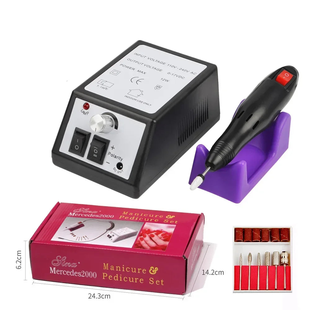 Professional Electric Nail Drill Machine Set | Nail Art Tool