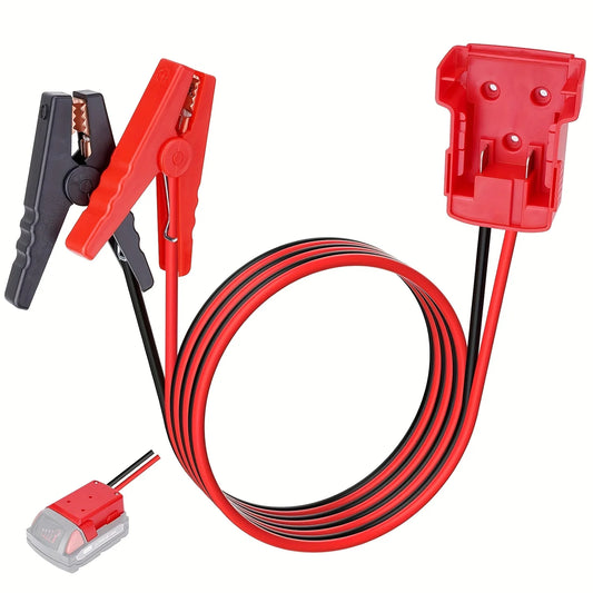 Jumper Cable Clamps 6FT with Power Wheel Battery Adapter Portable Battery Jumper Starter Cables Adapter for Power Tool Peaceful Pleasures Health and Wellness