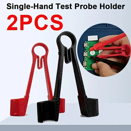 2Pcs 3D Printed Multimeter Probe Holder Universal Test Lead Clip Stand for Electronic Testing Multimeter Accessory Peaceful Pleasures Health and Wellness