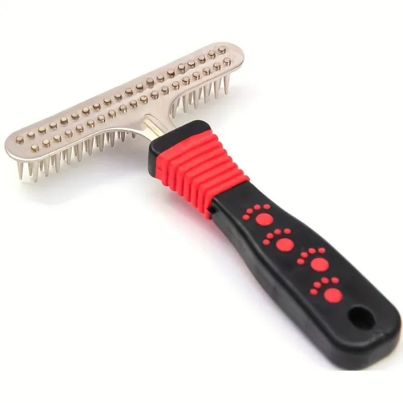 Double Row Dog Comb | Thick Hair Detangling Brush for Large Dogs Pet Grooming Comb Peaceful Pleasures Health and Wellness