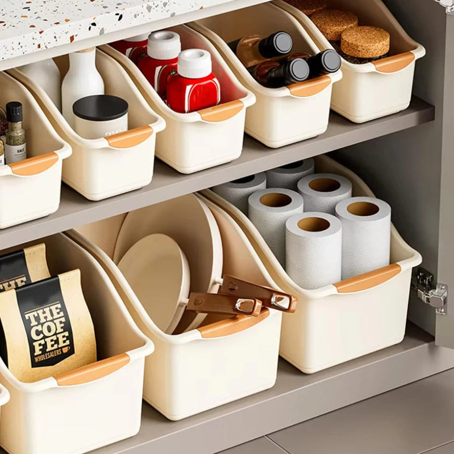 Under Sink Organizer with Wheels – Set of 2/3 Pull-Out Storage Baskets